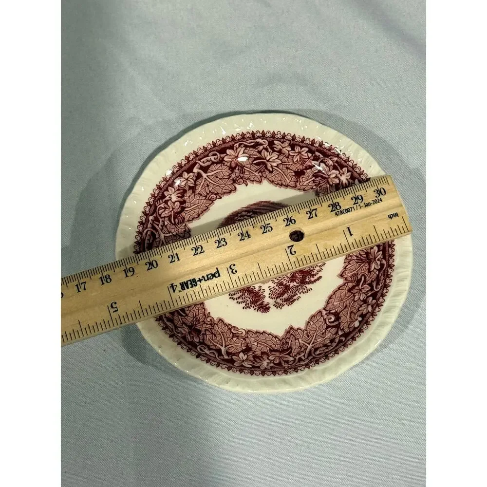 Mason’s Vista Red Transferware 4¾” Fruit Berry Sauce Bowl Made in England